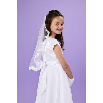 White First Holy Communion Veil Style MIA