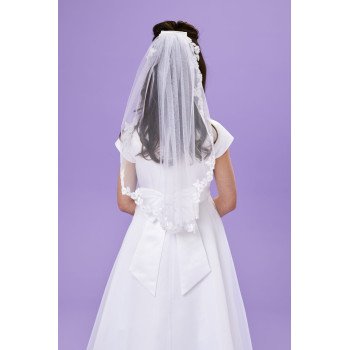 White First Holy Communion Veil Style MIA