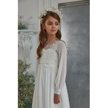 WHITE FIRST HOLY COMMUNION DRESS STYLE 3315
