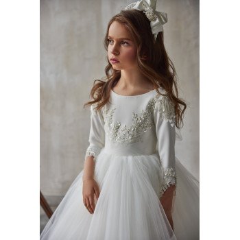 Ivory First Holy Communion Dress Style 3236