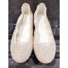 HANDMADE IVORY FIRST HOLY COMMUNION SPANISH SHOES STYLE 600814