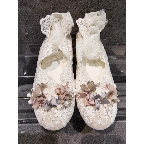 HANDMADE IVORY FIRST HOLY COMMUNION SPANISH SHOES STYLE 600815 HANDMADE IVORY FIRST HOLY COMMUNION SPANISH SHOES STYLE 600815