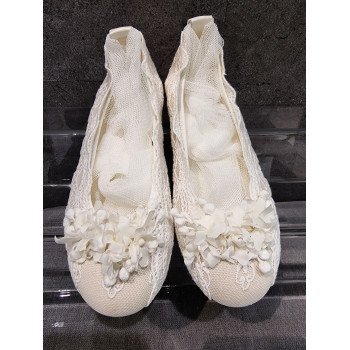 HANDMADE IVORY FIRST HOLY COMMUNION SPANISH SHOES STYLE 500809