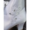 White Satin First Holy Communion Shoes Style 5812