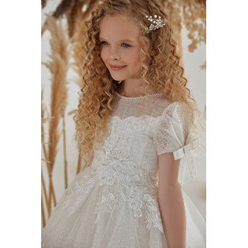 Ivory First Holy Communion Dress Style FM069