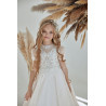 White First Holy Communion Dress Style FM063