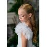 TETER WARM IVORY HANDMADE FIRST HOLY COMMUNION DRESS STYLE ES03