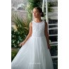 TETER WARM IVORY HANDMADE FIRST HOLY COMMUNION DRESS STYLE ES82
