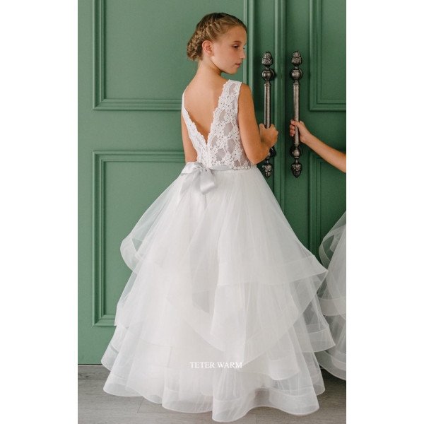 Teter Warm Ivory First Holy Communion Dress Style DS01 Teter Warm Ivory First Holy Communion Dress Style DS01