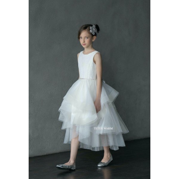TETER WARM IVORY HANDMADE FIRST HOLY COMMUNION DRESS STYLE G17 TETER WARM IVORY HANDMADE FIRST HOLY COMMUNION DRESS STYLE G17