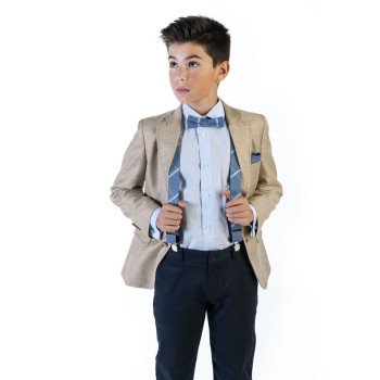 Beige First Holy Communion/Special Occasion Jacket Style 10-04037
