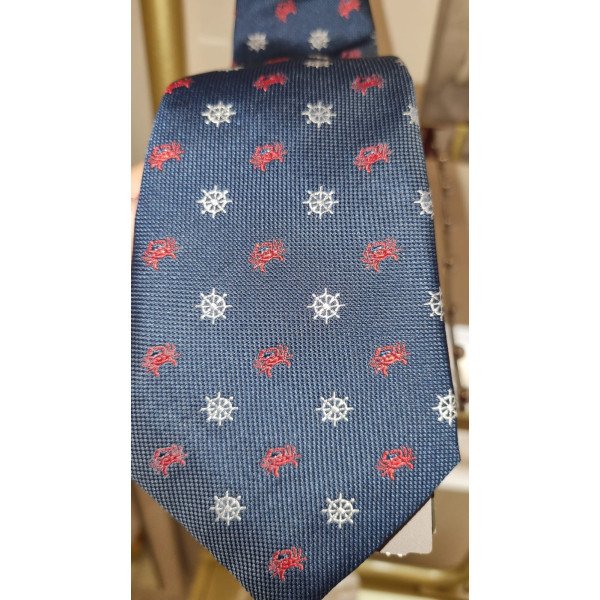 ONE VARONES BOYS NAVY FIRST HOLY COMMUNION/SPECIAL OCCASION BOYS TIE WITH MARINE MOTIF STYLE 10-08023 166 ONE VARONES BOYS NAVY FIRST HOLY COMMUNION/SPECIAL OCCASION BOYS TIE WITH MARINE MOTIF STYLE 10-08023 166