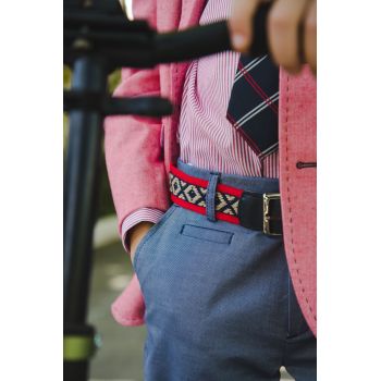 ONE VARONES CHECK NAVY& RED FIRST HOLY COMMUNION/SPECIAL OCCASION BOYS TIE STYLE 10-08023 167