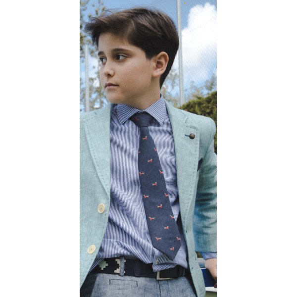 ONE VARONES DACHSHUND BOYS NAVY FIRST HOLY COMMUNION/SPECIAL OCCASION BOYS TIE WITH MARINE MOTIF STYLE 10-08023 176 ONE VARONES DACHSHUND BOYS NAVY FIRST HOLY COMMUNION/SPECIAL OCCASION BOYS TIE WITH MARINE MOTIF STYLE 10-08023 176