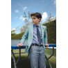 ONE VARONES DACHSHUND BOYS NAVY FIRST HOLY COMMUNION/SPECIAL OCCASION BOYS TIE WITH MARINE MOTIF STYLE 10-08023 176
