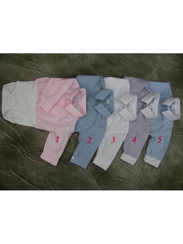 Blue Checkered Shirt Bodysuit for Baby Boy Blue Checkered Shirt Bodysuit for Baby Boy