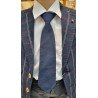 One Varones Spanish Navy With Red Stitching Detail First Holy Communion Tie 10-08017B 128