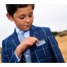 ONE VARONES SALMON BLUE FIRST HOLY COMMUNION/SPECIAL OCCASION BOYS TIE STYLE 10-08023G 155