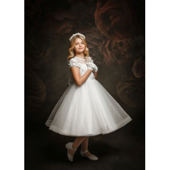 HANDMADE FIRST HOLY COMMUNION DRESS STYLE A2