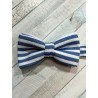ONE VARONES STRIPED BLUE/WHITE FIRST HOLY COMMUNION/SPECIAL OCCASION BOW TIE STYLE 10-08015A 122