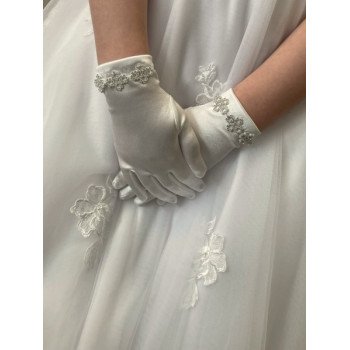 Ivory First Holy Communion Gloves Style 787 BIS