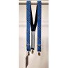 Light Blue Chequered Holy Communion/Special Occasion Suspenders Style 10-09029F