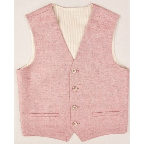 One Varones Light Red First Holy Communion/Special Occasion Waistcoat Style 10-10018 49 One Varones Light Red First Holy Communion/Special Occasion Waistcoat Style 10-10018 49