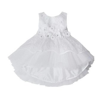 CHRISTENING BABY GIRL DRESS IN WHITE STYLE ANNIE