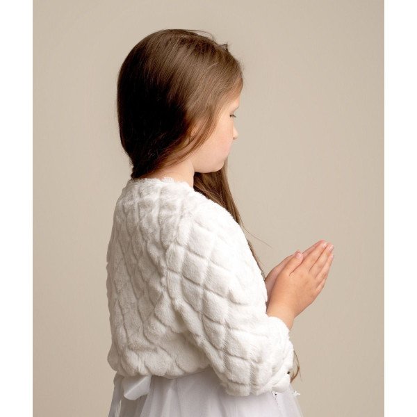 Ivory First Holy Communion/Special Occasion Bolero Style B307 A Ivory First Holy Communion/Special Occasion Bolero Style B307 A
