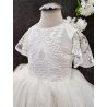 Handmade Ivory Christening Dress Style ALIZA