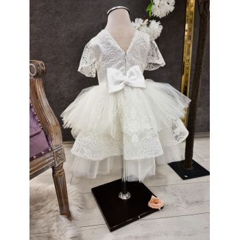 Handmade Ivory Christening Dress Style ALIZA