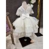 Handmade Ivory Christening Dress Style ALIZA