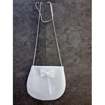 PERFECT SIMPLE COMMUNION BAG WITH PEARLS STRAP STYLE HB012