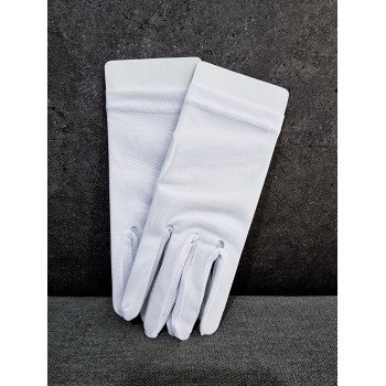 White First Holy Communion Gloves Style WP033