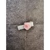 WHITE/PINK HANDMADE CHRISTENING HAIR CLIP STYLE HP05