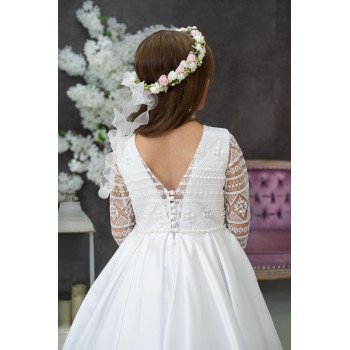 Handmade White First Holy Communion Dress Style JENNIFER MCH