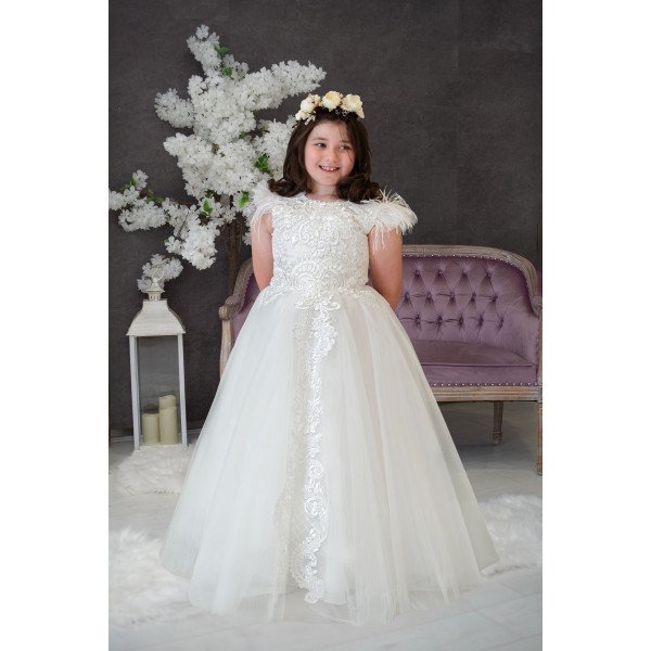 Handmade Ivory First Holy Communion Dress Style STACY MCH