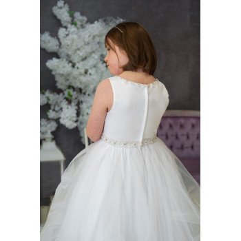 SWEETIE PIE WHITE FIRST HOLY COMMUNION DRESS STYLE 4050