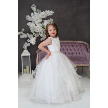 SWEETIE PIE WHITE FIRST HOLY COMMUNION DRESS STYLE 4050