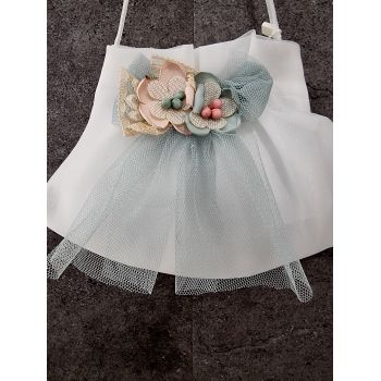 HANDMADE IVORY/MINT CARMY FIRST HOLY COMMUNION HANDBAG STYLE CL9793/137