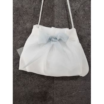 HANDMADE IVORY/MINT CARMY FIRST HOLY COMMUNION HANDBAG STYLE CL9793/141