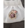 HANDMADE IVORY/PINK CARMY FIRST HOLY COMMUNION HANDBAG STYLE CL9793/144