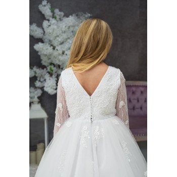 Handmade White First Holy Communion Dress Style KAYA MCH