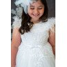 Handmade White First Holy Communion Dress Style EVELINE MCH