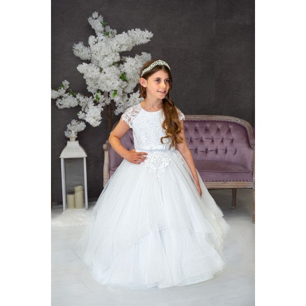 Sweetie Pie First Holy Communion White Dress Style SR718 Sweetie Pie First Holy Communion White Dress Style SR718