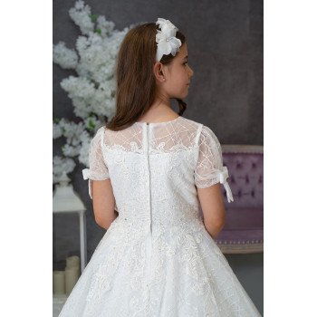 Sweetie Pie First Holy Communion White Dress Style SR718