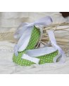 Green Set of Dots in Retro Style