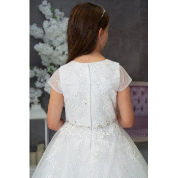 Sweetie Pie First Holy Communion White Dress Style SR718