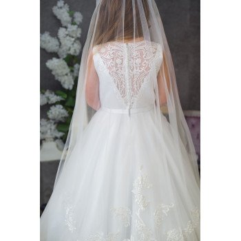 Sweetie Pie First Holy Communion White Dress Style SR718