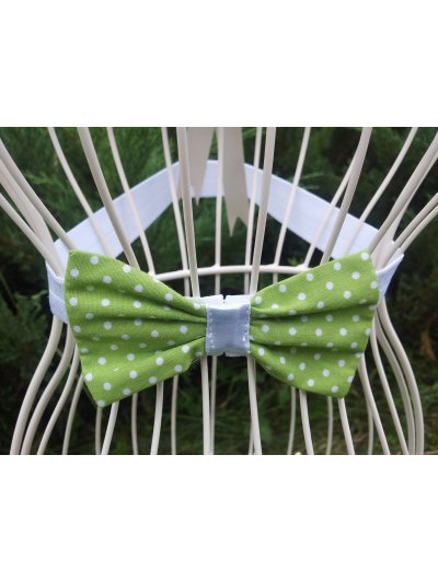 Green Set of Dots in Retro Style